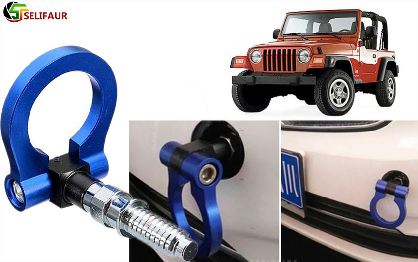 Vehicle outlet tow hook