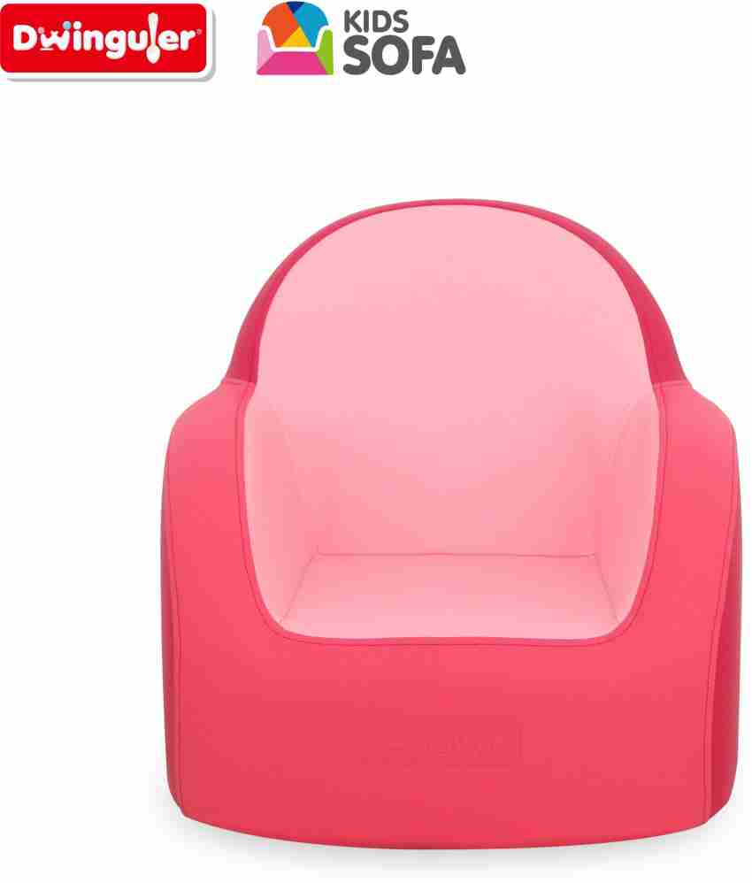 Dwinguler Stanard Pink Kids Sofa Leatherette Sofa Price in India