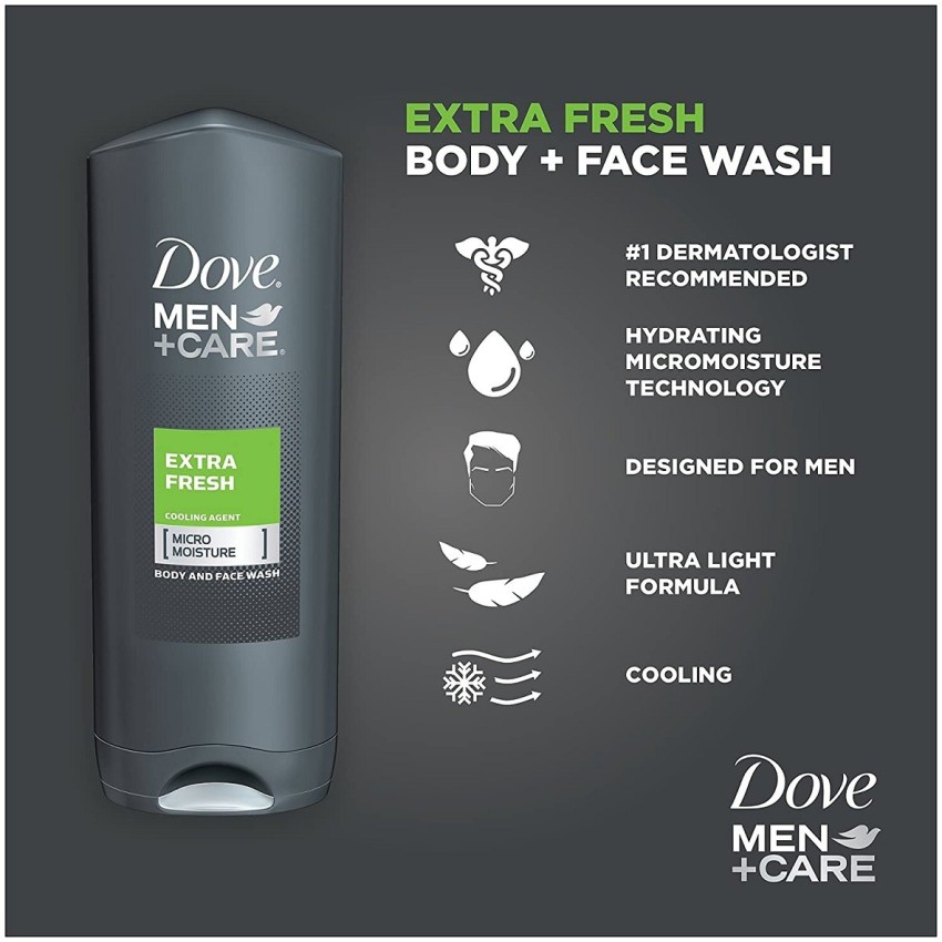 DOVE Men Care Extra Fresh Body & Face Wash (250ml): Buy DOVE Men Care Extra  Fresh Body & Face Wash (250ml) at Low Price in India