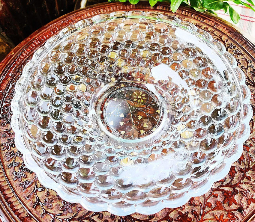 GTR Glass Decorative Bowl handicraft Glass Plate Bowl Design for Home Decoration II Decorative Glass Plates for Restaurant II Plate for Diwali Gift Price in India Buy GTR Glass Decorative Bowl