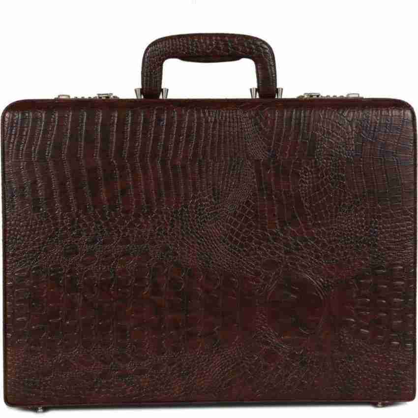 Genuine Leather Briefcase With Swiss Amiet Three Digit, 54 OFF