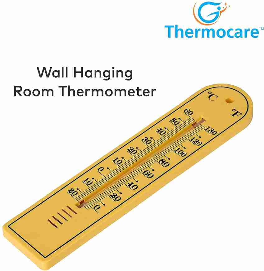 Thermocare thermometer for room temperature mercury Wall mounting analog  WOODEN BODY Room temperature for Wall Mounting Wood Room Thermometer -  Thermocare 