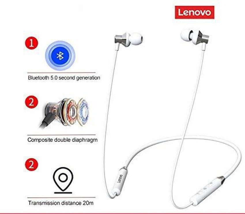 Lenovo HE05 Wireless Bluetooth 5.0 in Ear Neckband Earphones with