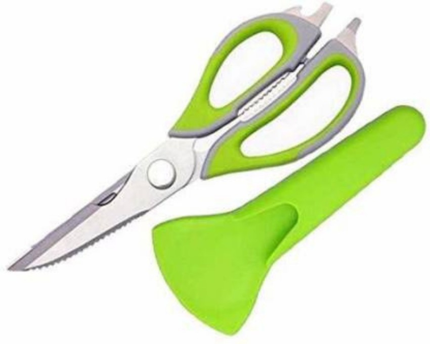 Multifunction Kitchen Scissors Magnetic Knife Seat Removable Stainless  Steel Scissors For Fish Chicken Shears Cooking New