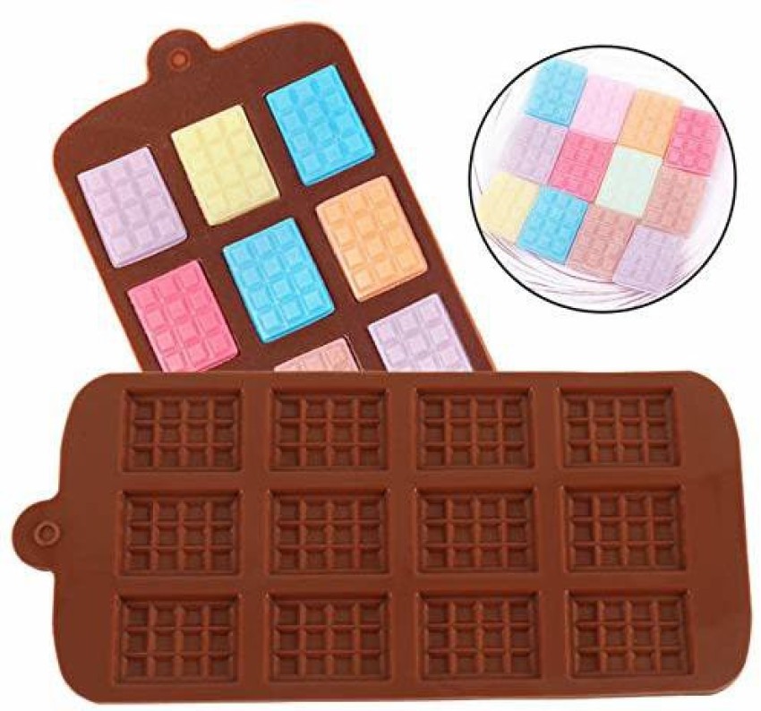 Mini Square Chocolate Bar Silicone Mould - 40 Cavity by Cake Craft Company