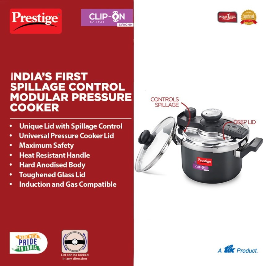 Prestige clip on cooker 5 online litre