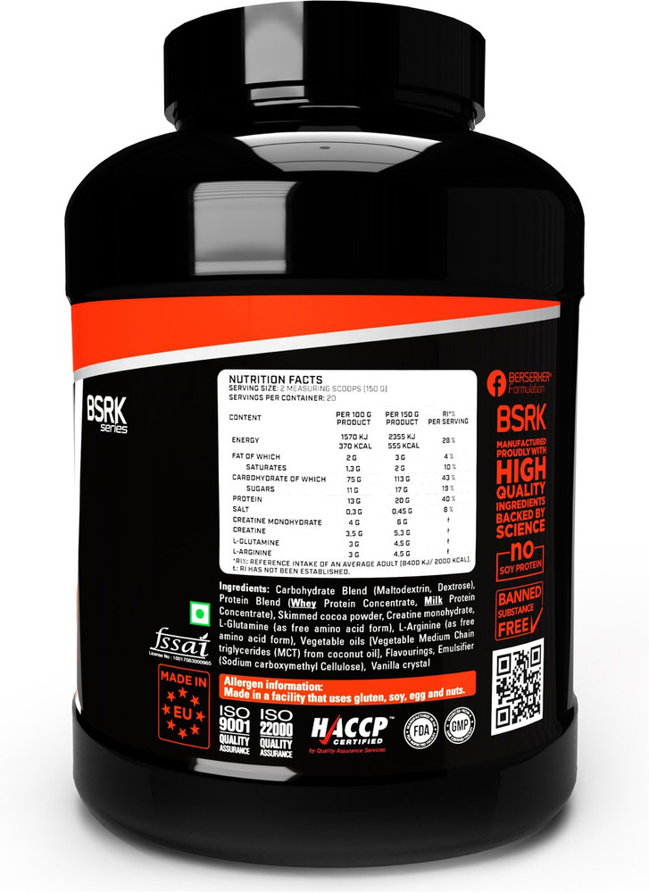 Berserker Formulation Pre Workout EOUA Blog