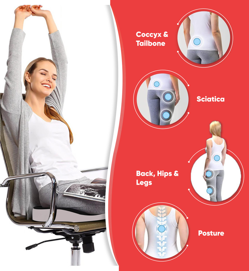 Orthopaedic seat posture support cushion discount
