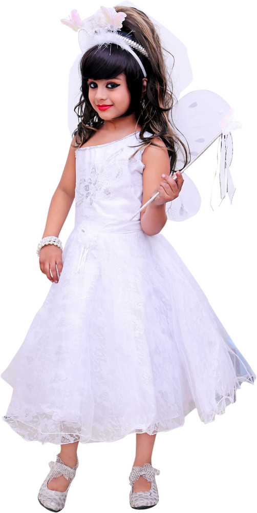 White pari 2025 frock