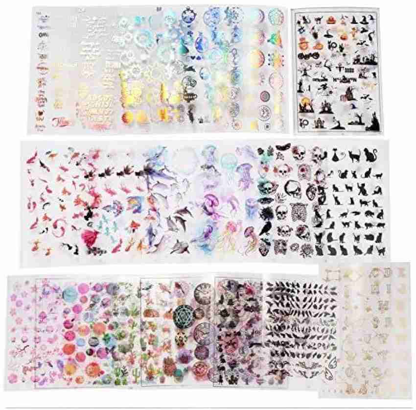 20 Sheets Resin Supplies Kit Resin Stickers Transparent Decorate