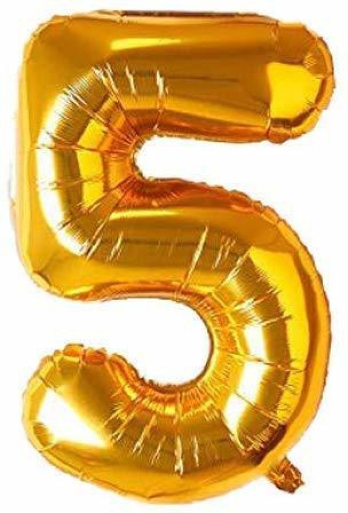 PartyDecoration Printed Number 5 for Birthday/ Anniversary  Celebrations Balloon - Balloon