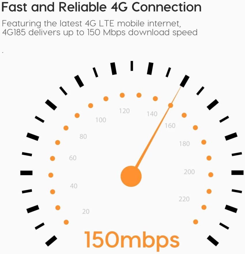 TENDA 4G185 3G/4G LTE Advanced 150Mbps Universal Pocket Mobile Wi-Fi  Hotspot Device Data Card - TENDA 