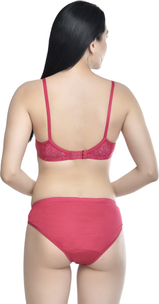 Alvi Plain Ladies Baby Pink Poly Cotton Bra, For Inner Wear at Rs