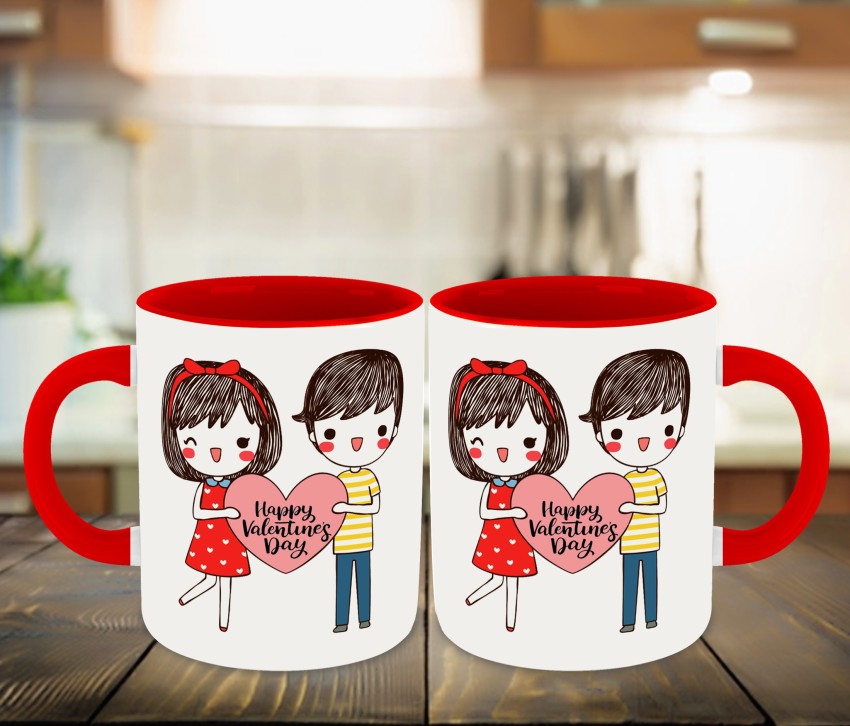 Ceramic Valentine Day Mugs, Mugs Couple Valentines
