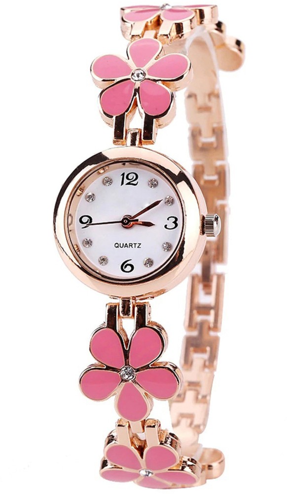 Everglow FLOWER BRACELET PINK Analog Watch For Girls Buy