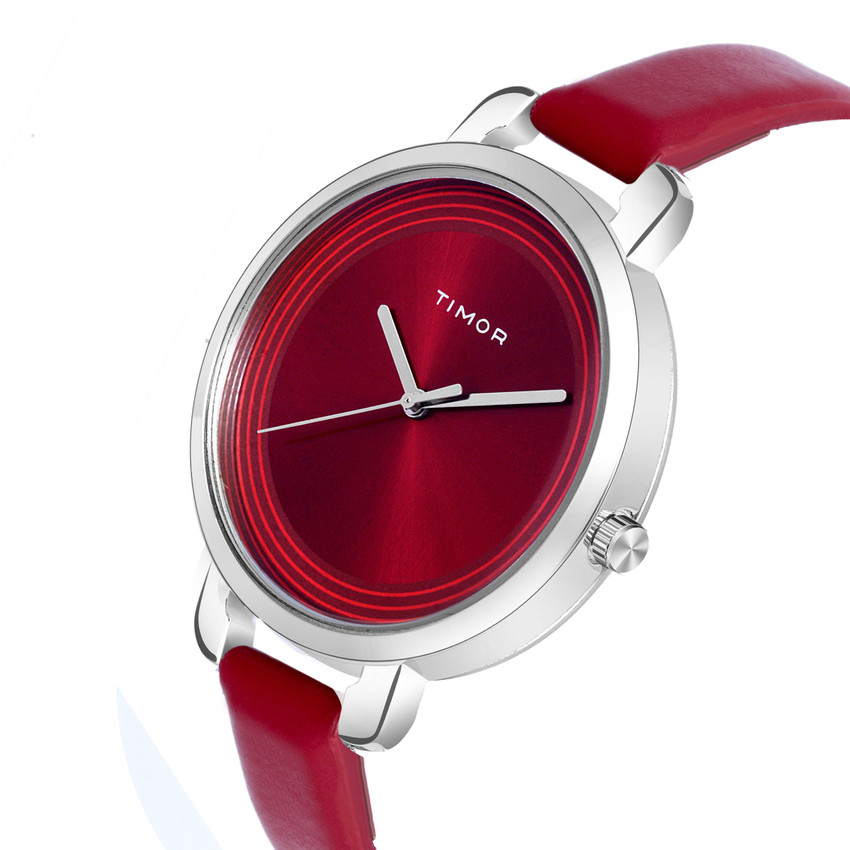 Ladies watch cheap red colour