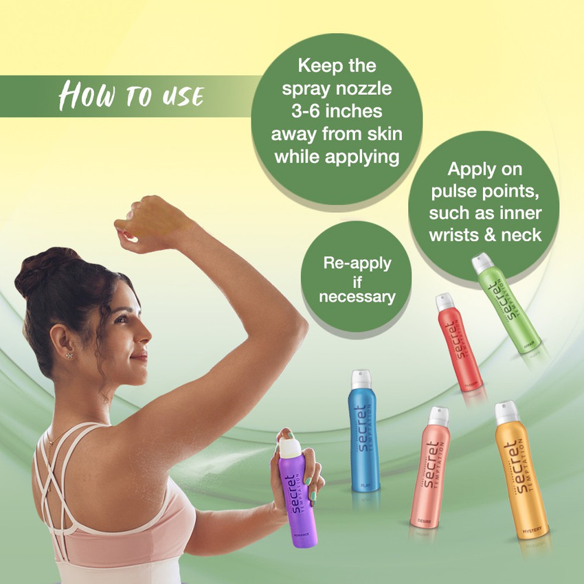 Secret temptation hotsell romance deodorant spray