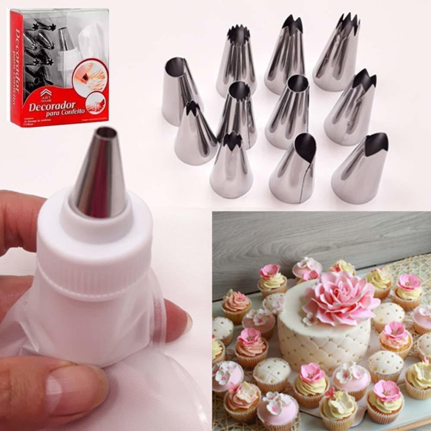 Piping Bags and Tips Set Cake Decorating Supplies for Baking 72 Pcs Cake  Decorating Set for Baking with Reusable Pastry Bags