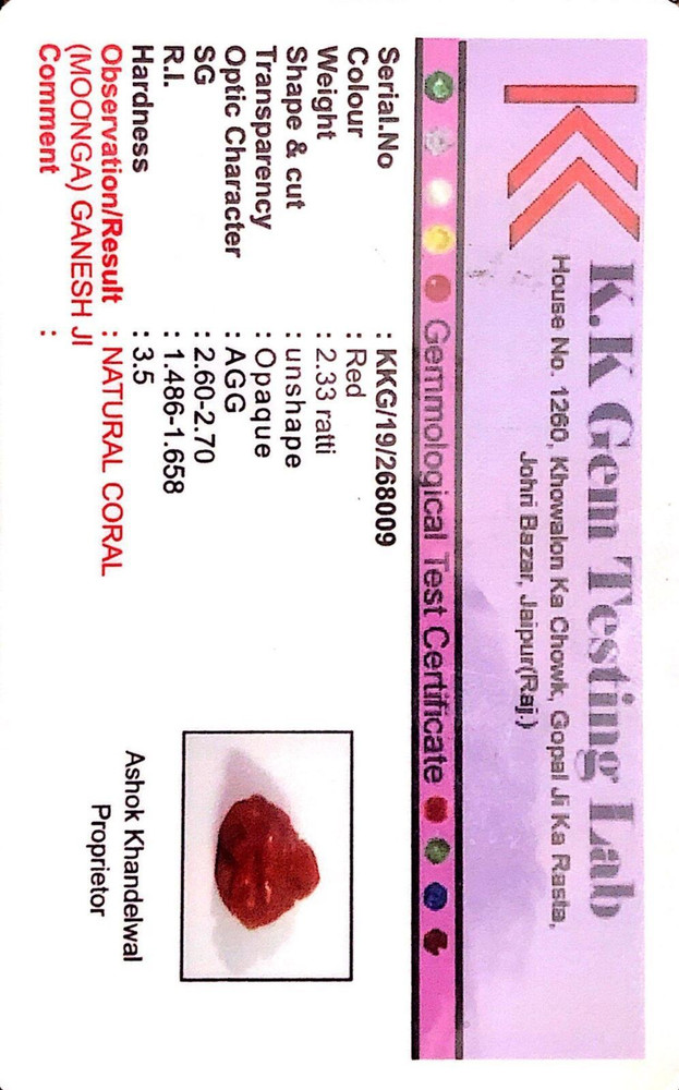 Moonga Ganesh Pendant 2025