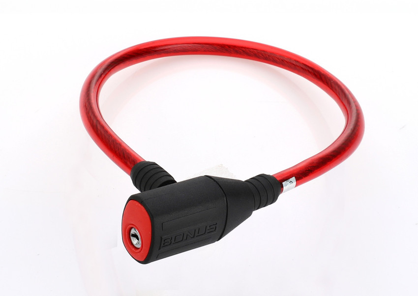 Bonus Key Operated Cable Cycle Lock 333 Red Cycle Lock Price in