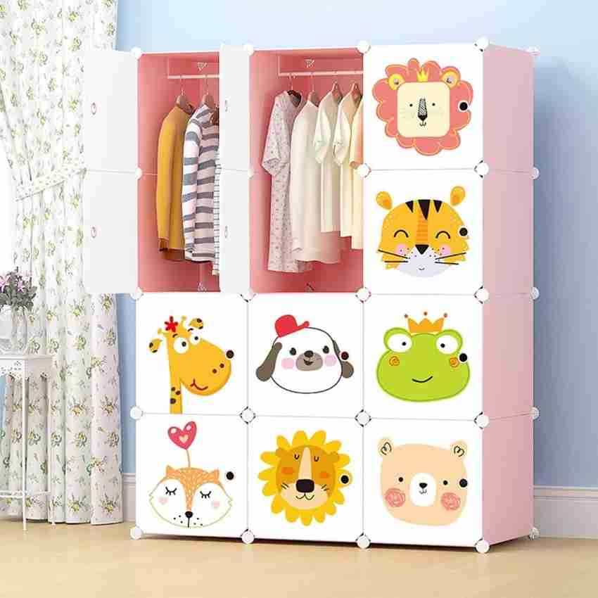 KriShyam 12 Door Plastic Sheet Wardrobe PP Collapsible Wardrobe