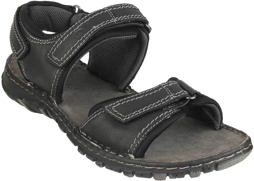 Josef Seibel Men Black Sandals Buy Josef Seibel Men Black