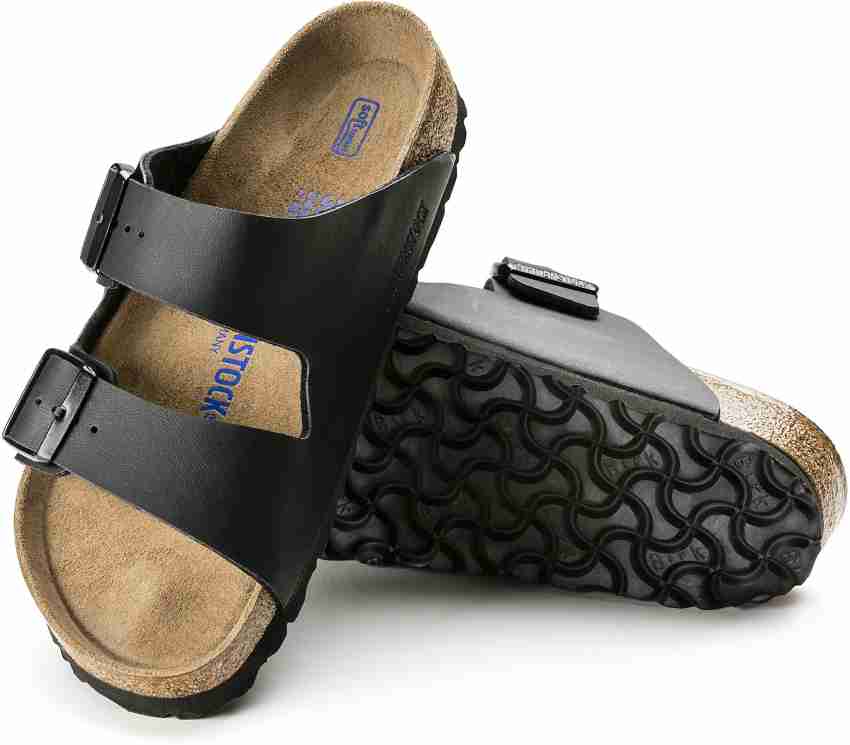 BIRKENSTOCK Arizona Soft Footbed Narrow Width Men Black Flats