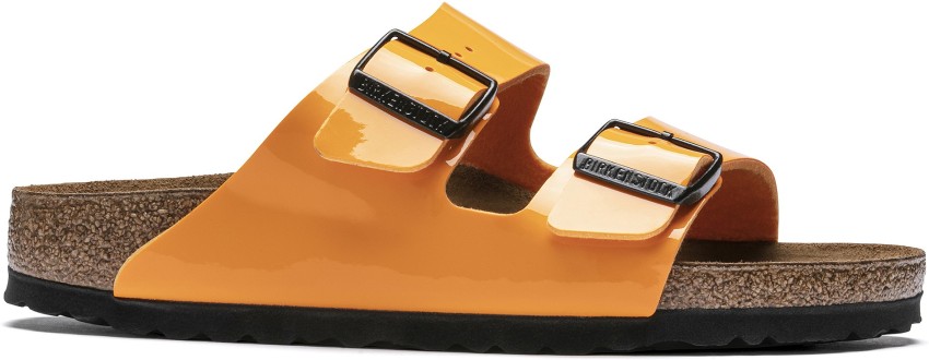 Orange cheap birkenstock sandals