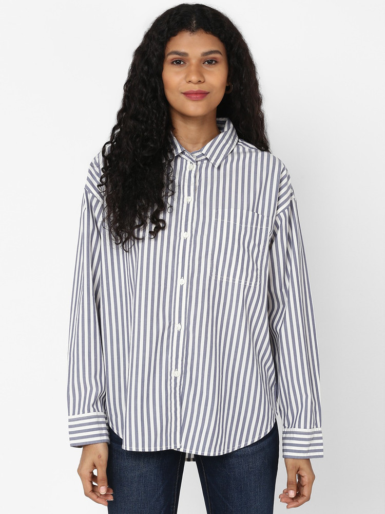 Black and white new arrivals striped shirt american eagle
