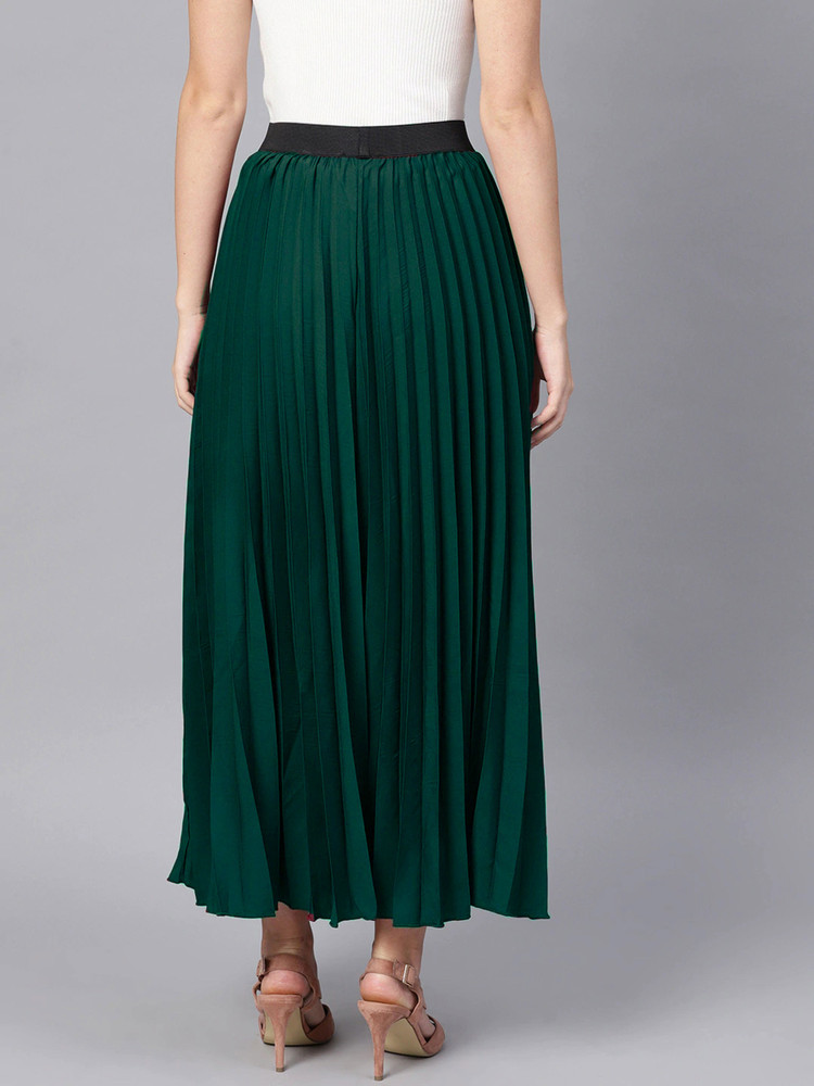 Green pleated hotsell skirt 00