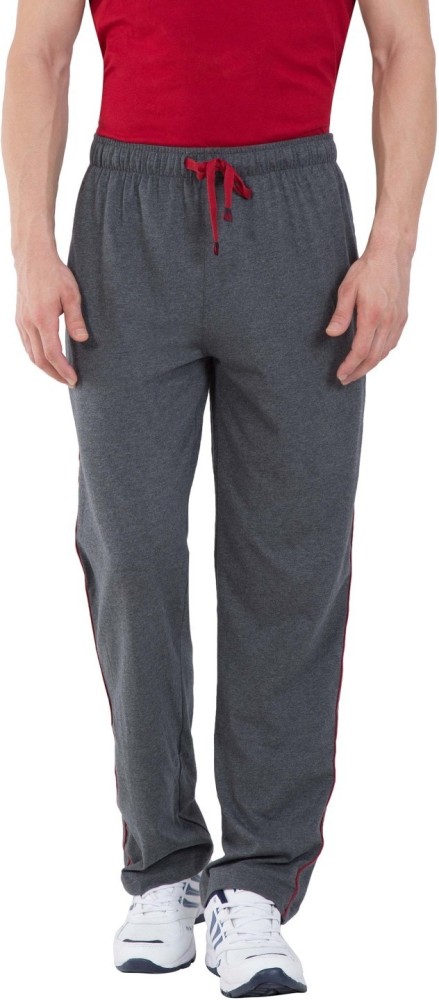 JOCKEY 9500 Solid Men Grey Track Pants - Buy Charcoal Melange & Shanghai  Red JOCKEY 9500 Solid Men Grey Track Pants Online at Best Prices in India