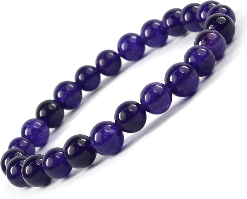 Amethyst Crystal Healing Bracelet For Wisdom  Protection  Spirituali   Veda Connection