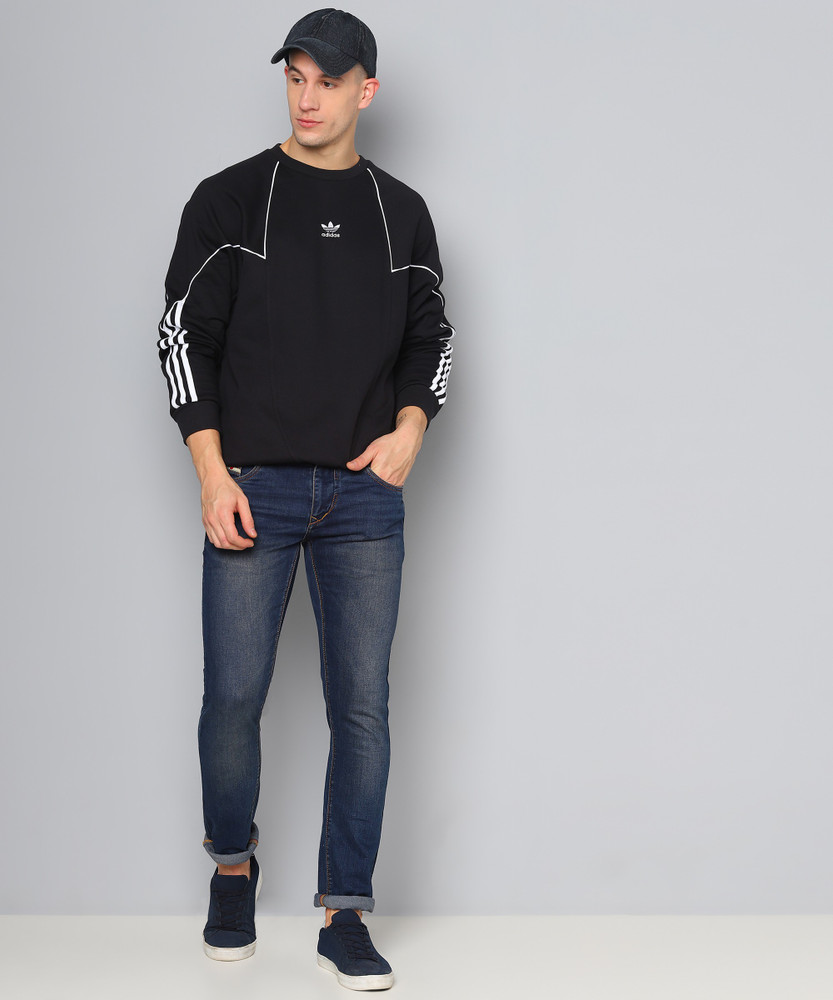 Adidas pipe hotsell sweatshirt black
