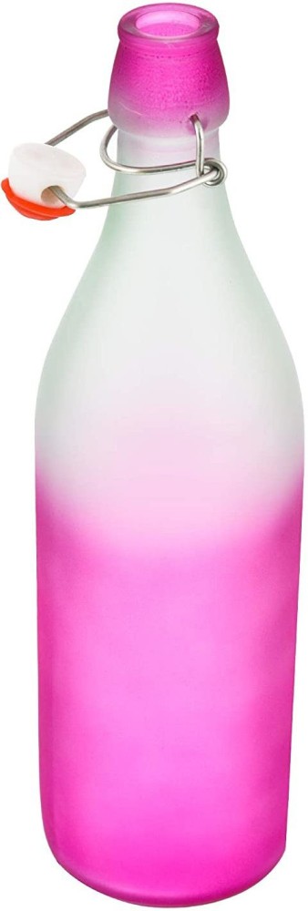 Machak Frosted Colorful Glass Water Bottles For Kitchen Fridge