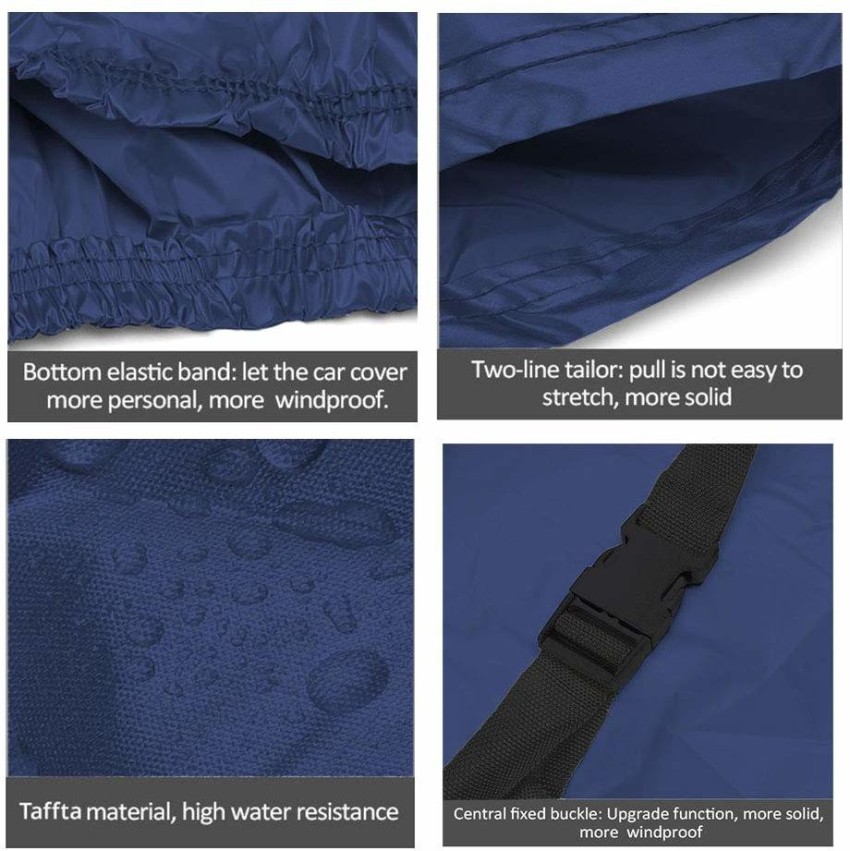 Buy Auto Oprema Blue Polyester Car Body Cover with Mirror Pockets