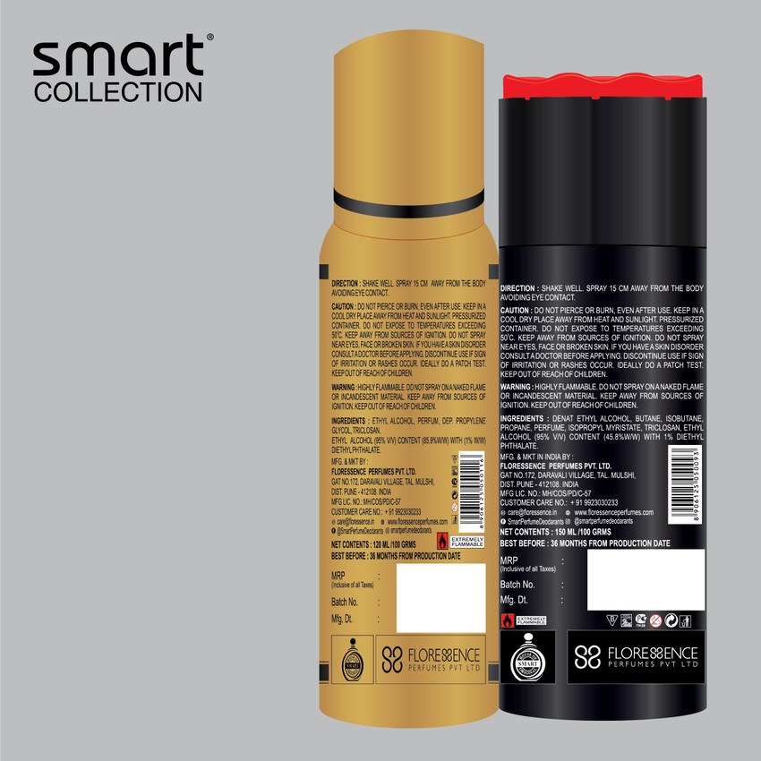 smart collection SMART COLLECTION DEODORANT 120ML 150ML GOLD