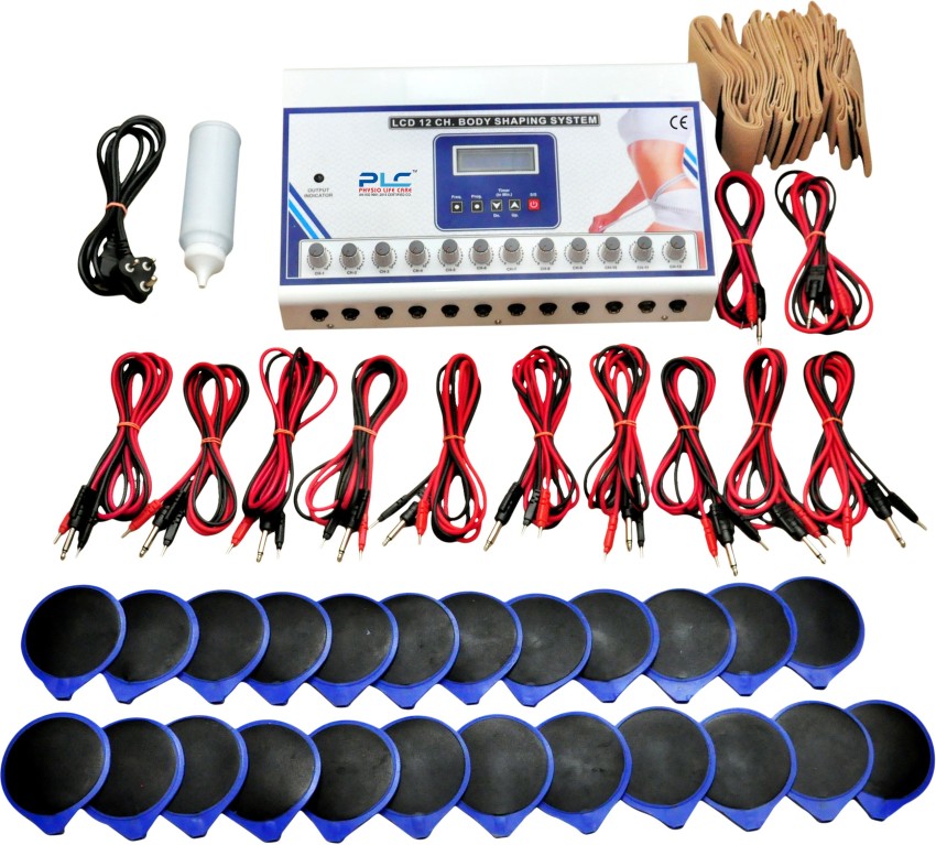 PHYSIO LIFE CARE Digital Lcd Model 12 Channel Body Shaping/Slimming machine  Physiotherapy Equipment Electrotherapy Electrotherapy Device