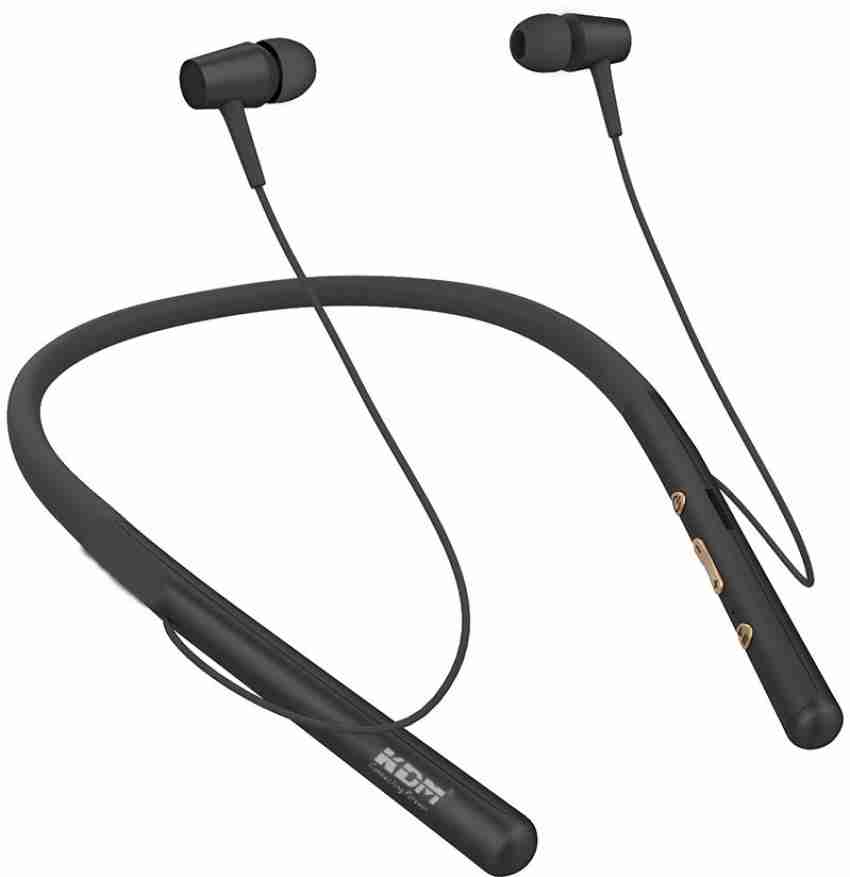 KDM G2 Solid Wireless In Ear Neckband Earphones with Mic & Good Battery  Life (Black) : : Electronics