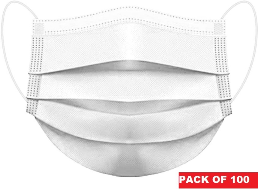 DM SPECIALLY FOR SPECIALIST - 3 ply Nose wire Face Mask in White color,  Unique Design - Comfortable elastic earloops Water Resistant Surgical Mask  Price in India - Buy DM SPECIALLY FOR