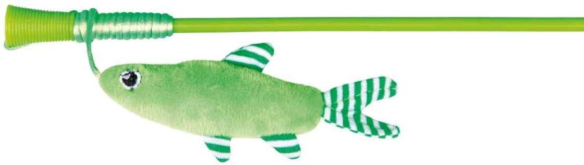 trixie Playing rod with fish, plastic/plush, catnip, 42 cm Plastic, Cotton  Fetch Toy, Plush Toy For Cat Price in India - Buy trixie Playing rod with  fish, plastic/plush, catnip, 42 cm Plastic