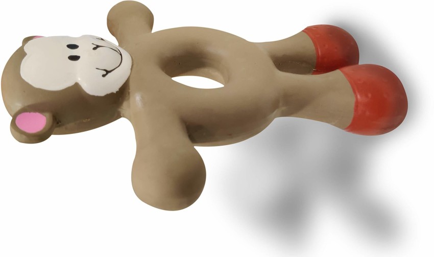 Squeaky rubber shop monkey dog toy