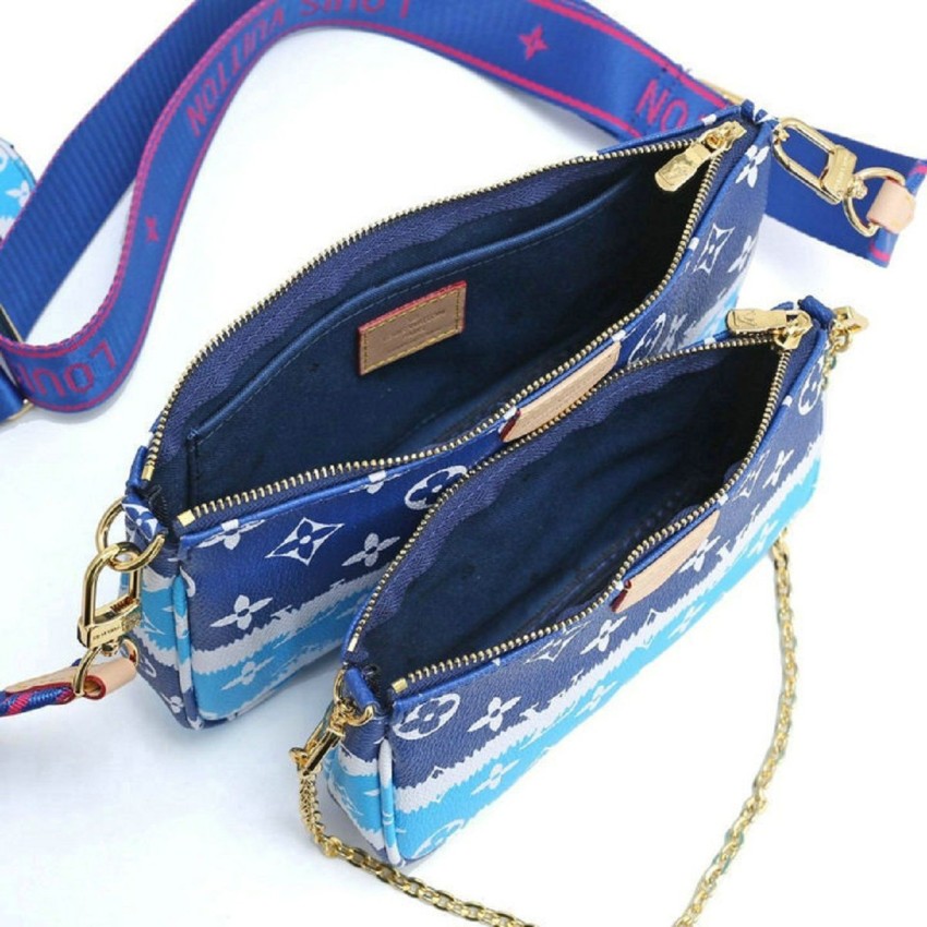 Lv blue hot sale sling bag