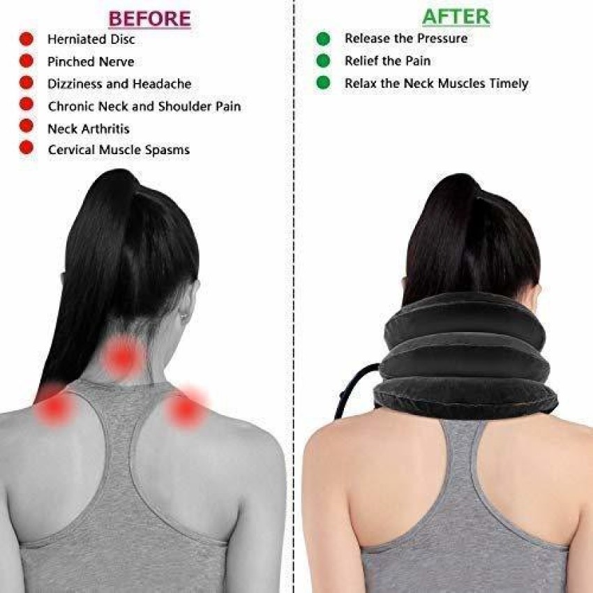 LOYZO Neck Traction Device Fast Relief Neck Pain Inflatable Neck