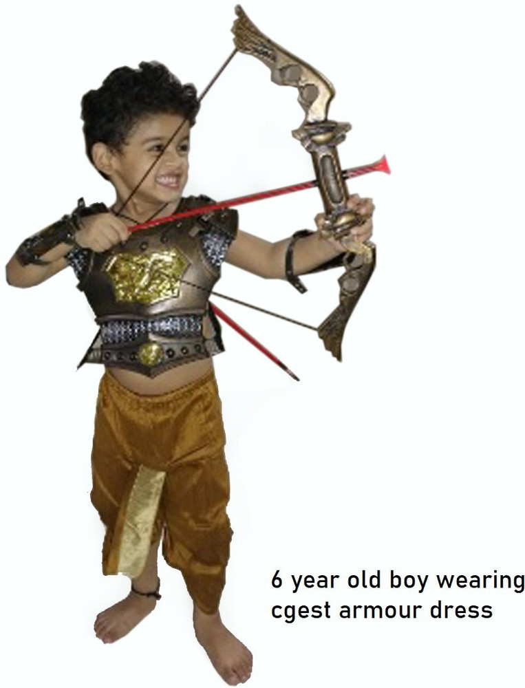 HALO NATION Warrior Bahubali Toys Chest Armour Hand Armor 2 Swords Bahubali King Armour Dress Adipurush Dress Roleplay Fancy Dress for Boys Age 3 4 5 6 7 8 Years Old Kids Armor Sets Warrior Bahubali T...