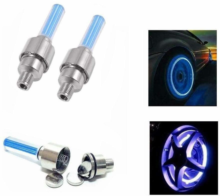 Anythinguask Bike Tyre Led Light Rim Valve Cap Flashing With