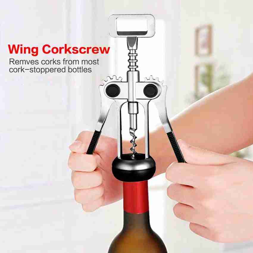 Black Camel Wine Opener Corkscrew Bottle Opener Manual Wing Cork