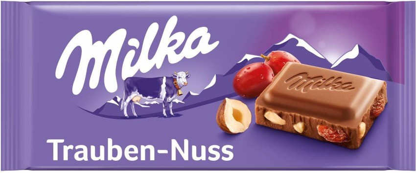 Milka Raisins and Nuts Chocolate, 100g