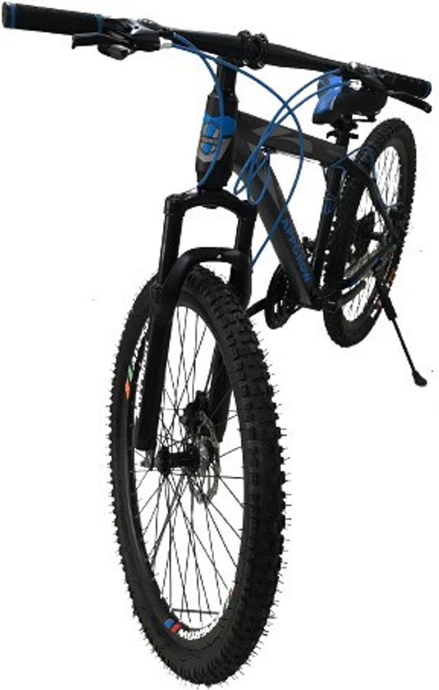 Appgrow Bicycle 26 Inch Black Blue Tyre size 26.2.35 Dual Disc
