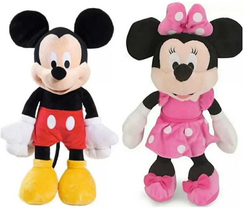 Mickey mouse and minnie mouse best sale soft toys