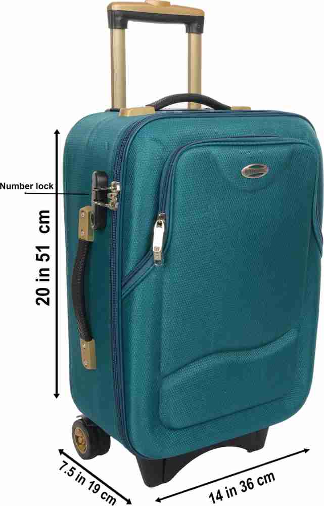 STUNNERZ, 20+24+28 inch, Combo Set, Trolley Bag Travel Bag Suitcase, 51cm+  61cm +71cm, (Pack of 3 ), Samll ,Medium ,& Large, Peacock, Cabin & Check-in  Set - 28 inch Peacock - Price in India